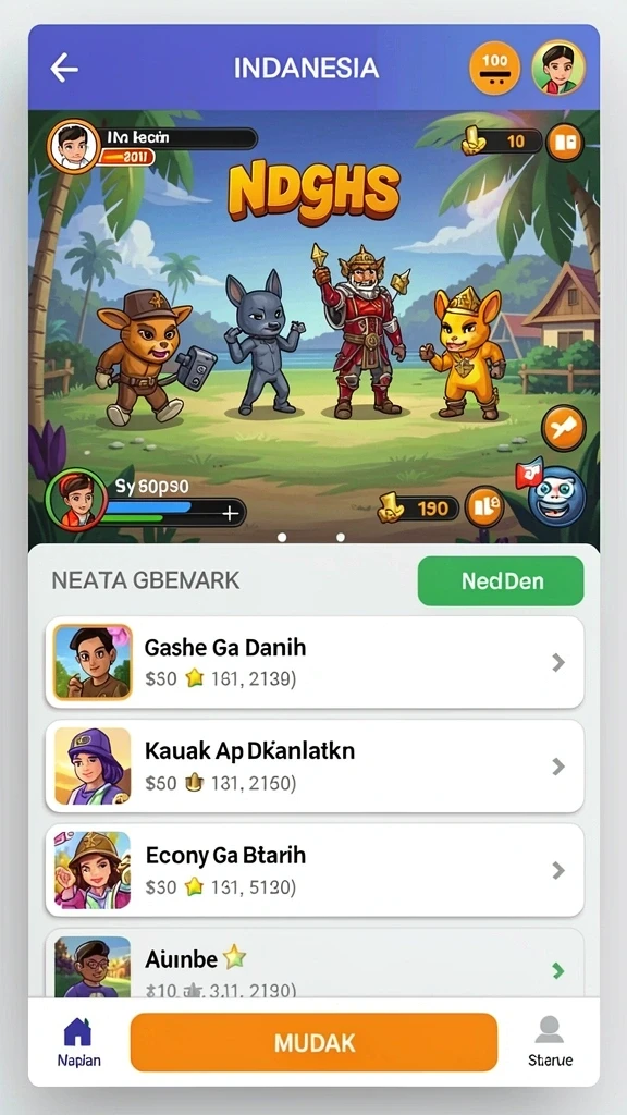 d200m - Screenshot saat melawan bos besar yang menantang.