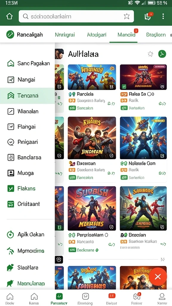 rr666 - Tangkapan layar karakter unik yang bisa dimainkan.